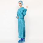 Blue SMMS Surgical Gown EN 13795 Sterile Gown With Ultrasonic Sewing